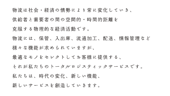 物流とは 保管、入出庫 流通加工 配送 情報管理